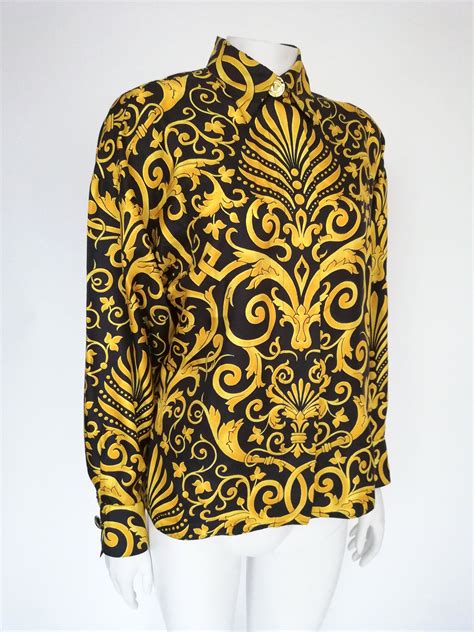 versace dames blouse|versace blouse vintage.